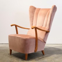 Butaca Rosa Terciopelo
